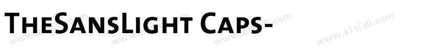 TheSansLight Caps字体转换